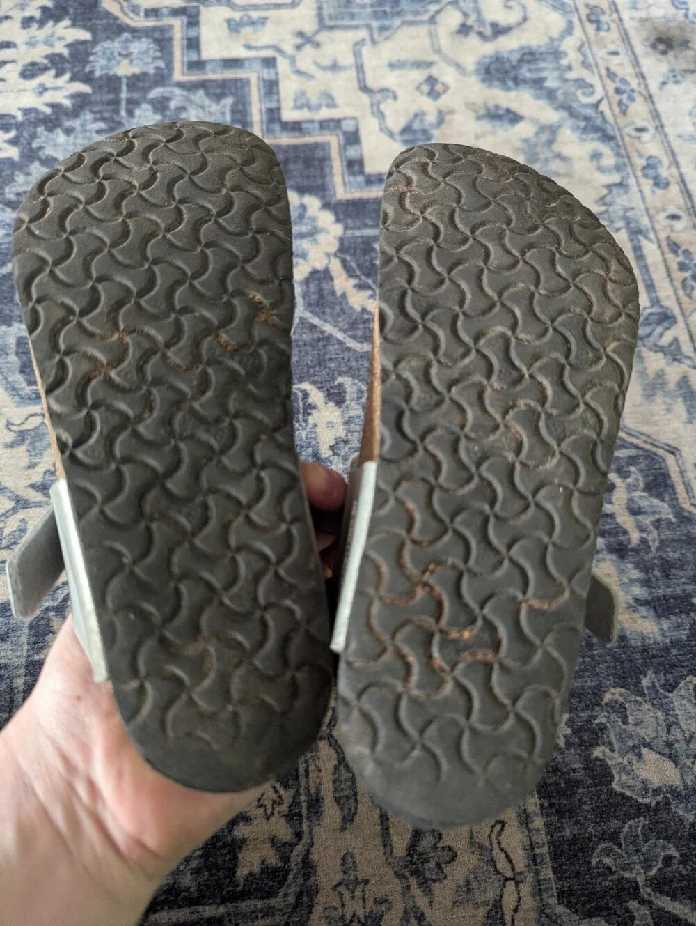 Birkenstock gizeh silver